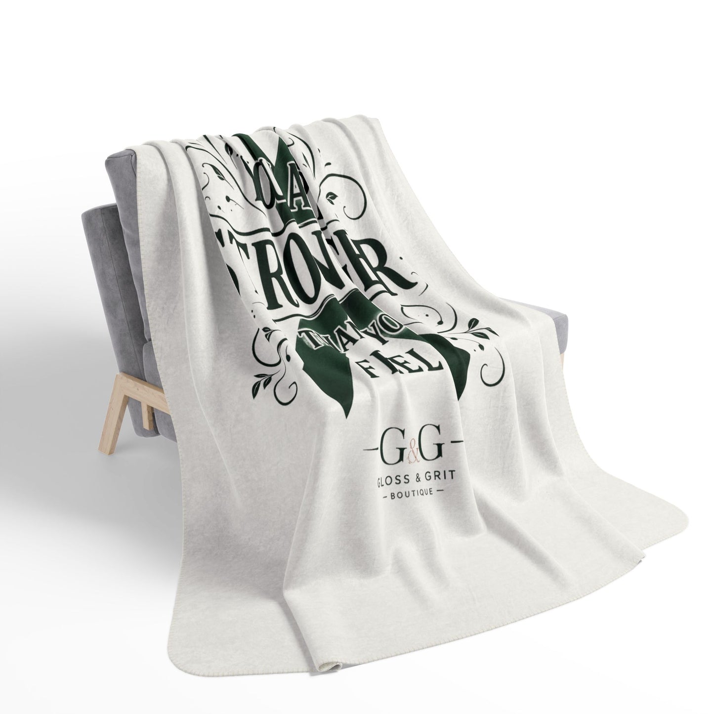 Awareness Fleece Sherpa Blanket — "You Are Stronger Than You Feel" Green Ribbon inspirational Gift