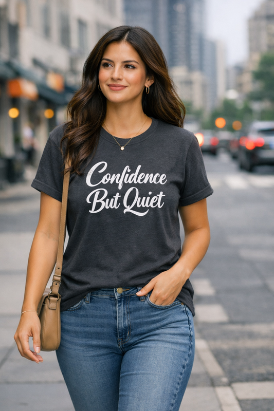 Confidence But Quiet Tee | Gloss & Grit Boutique