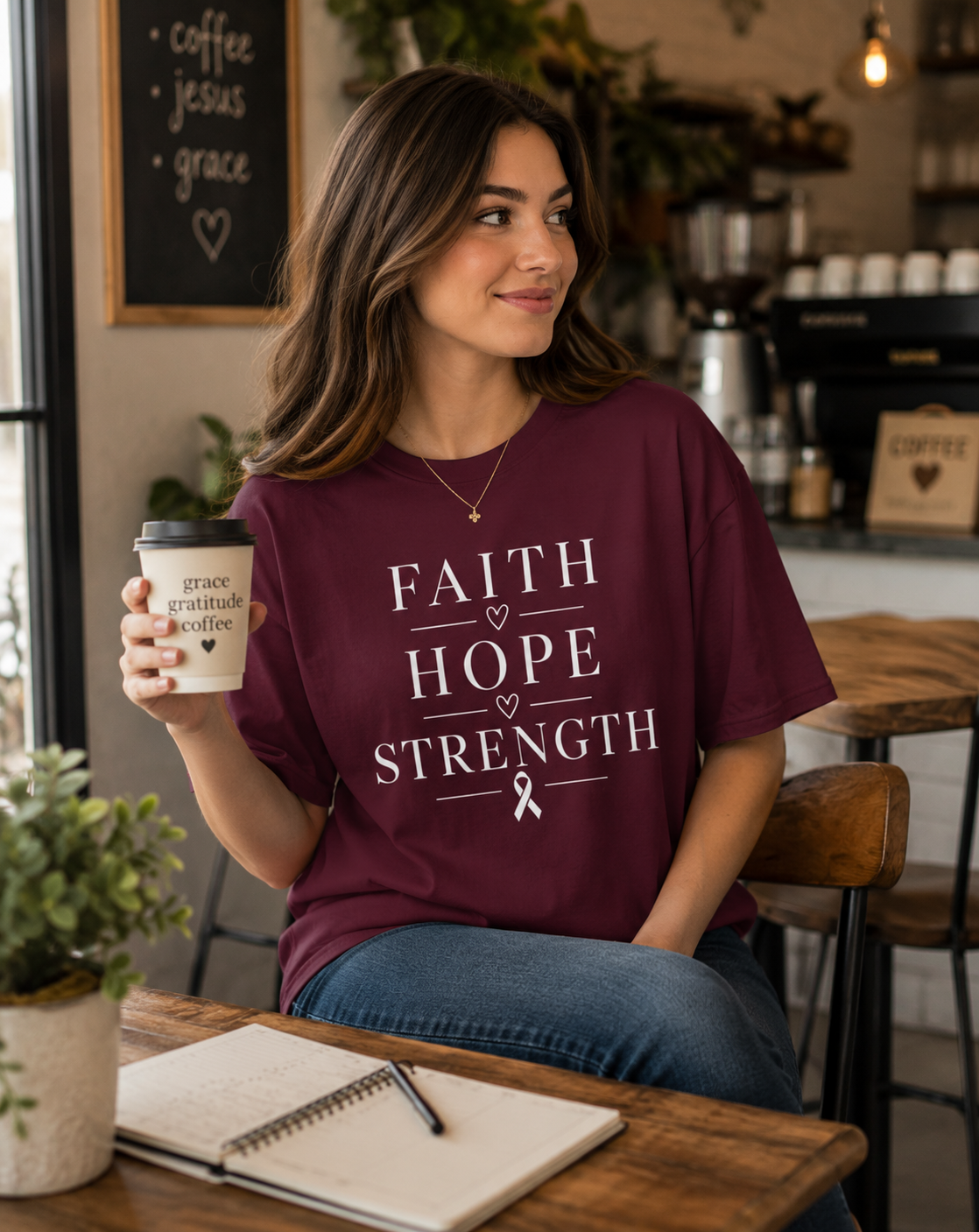 Faith • Hope • Strength Graphic Tee *
