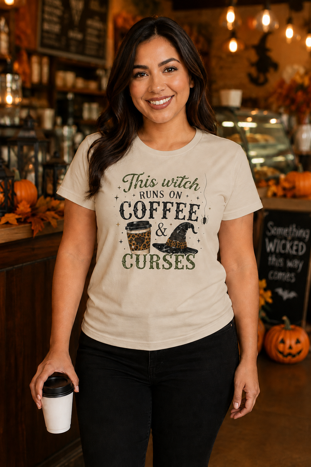 This Witch Runs on Coffee & Curses T-Shirt