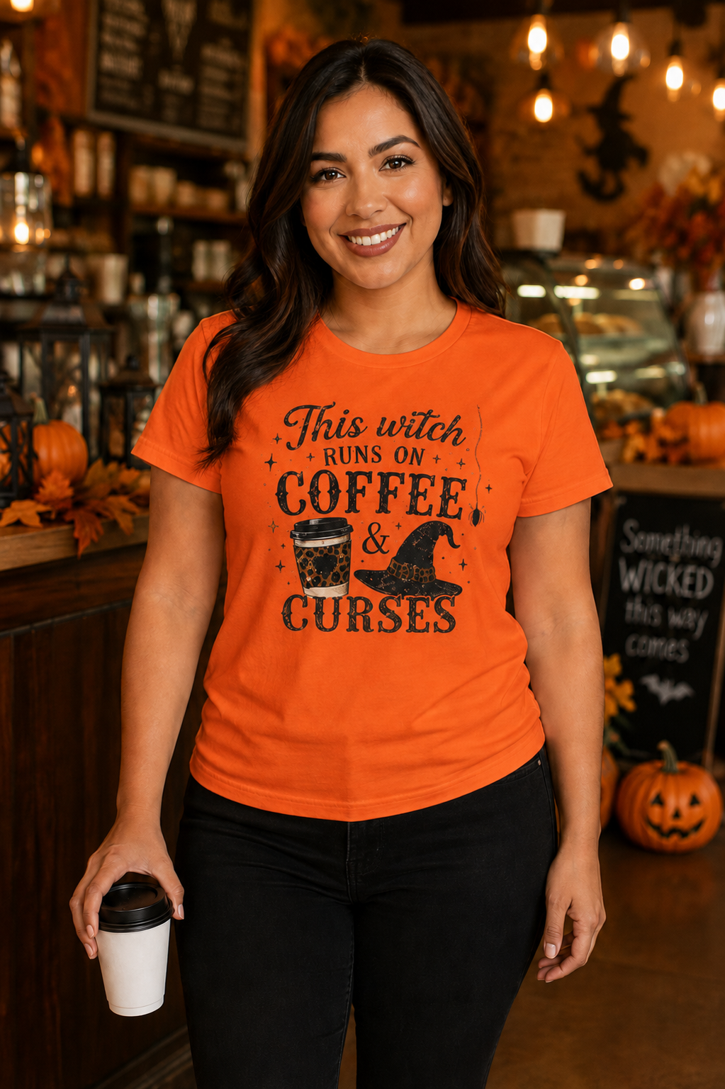 This Witch Runs on Coffee & Curses T-Shirt