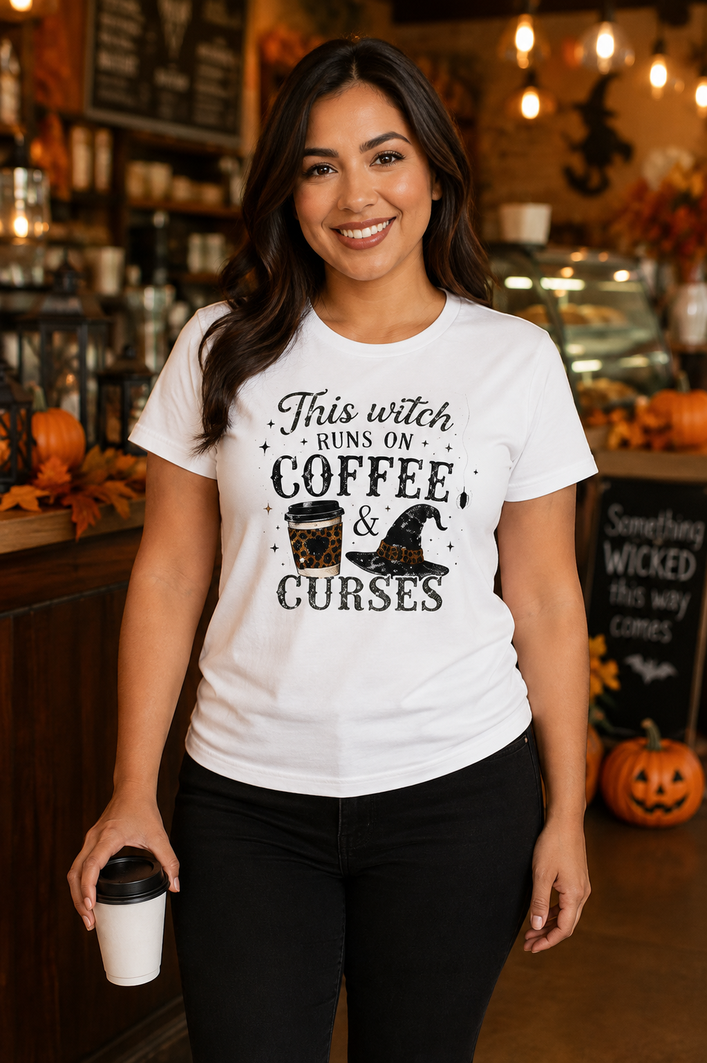 This Witch Runs on Coffee & Curses T-Shirt