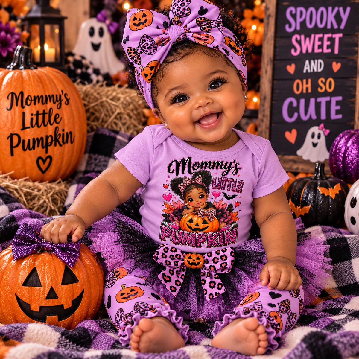 Infant Bodysuit — Mommy's Little Pumpkin Halloween Baby Onesie
