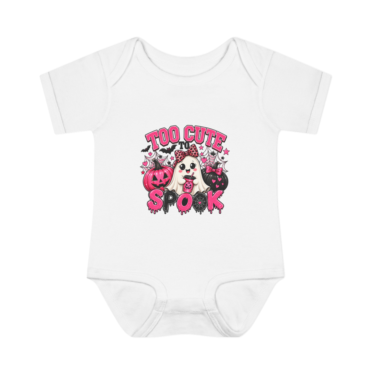 Infant Bodysuit - Too Cute to Spook Halloween Baby Onesie