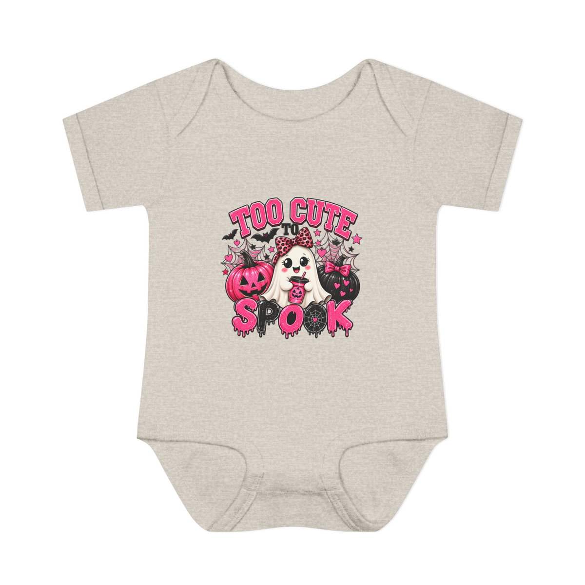 Infant Bodysuit - Too Cute to Spook Halloween Baby Onesie
