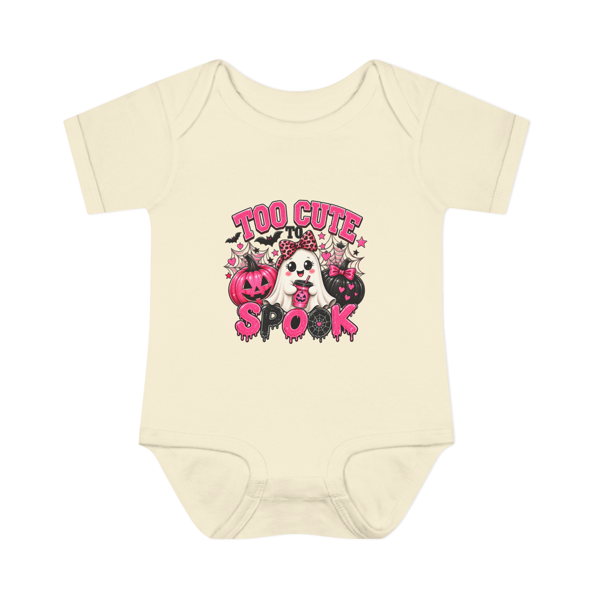 Infant Bodysuit - Too Cute to Spook Halloween Baby Onesie