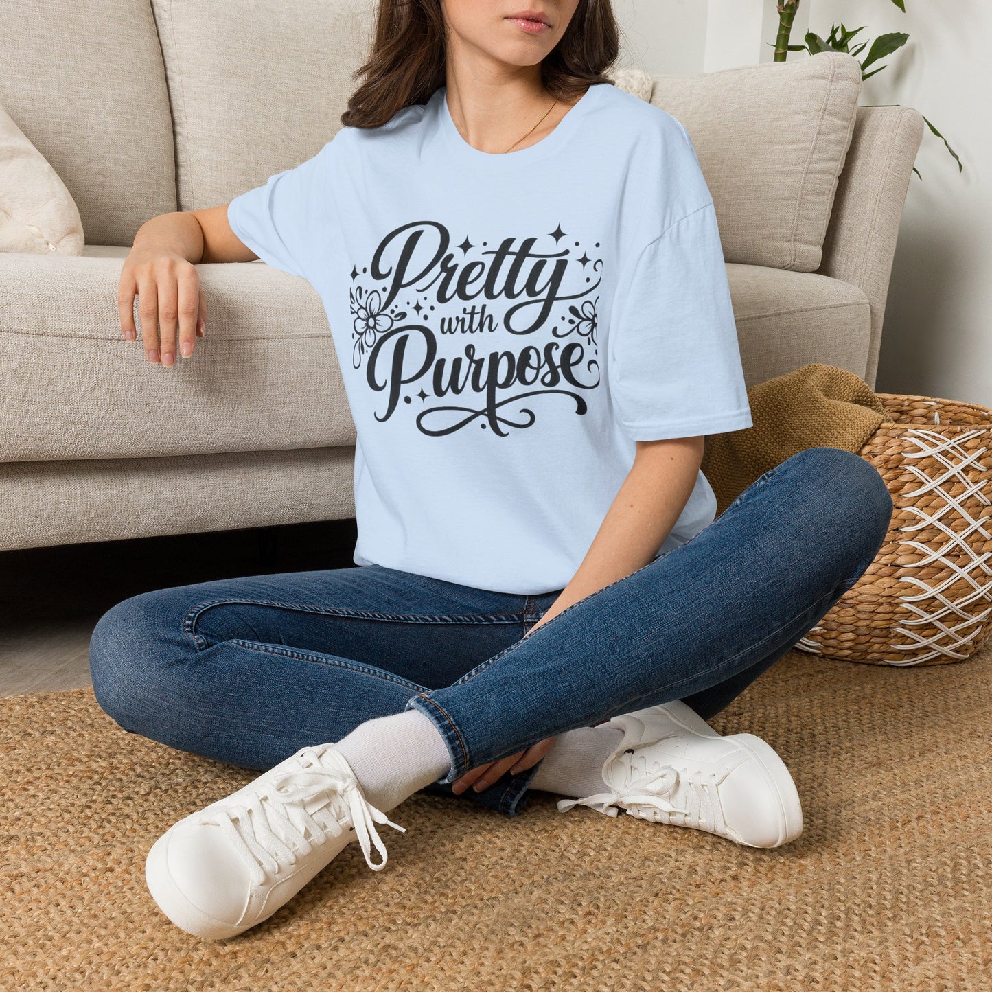 Pretty With Purpose Graphic Tee | Gloss & Grit Boutique