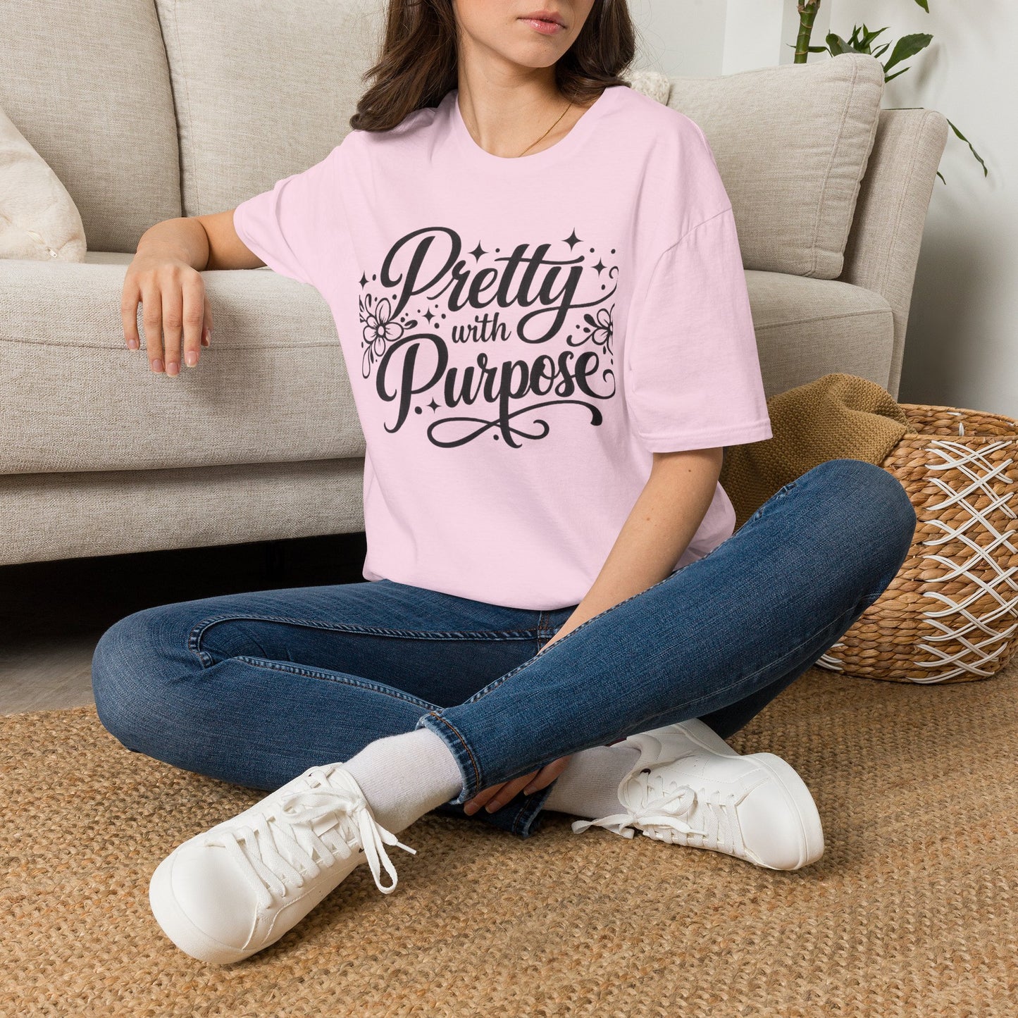 Pretty With Purpose Graphic Tee | Gloss & Grit Boutique