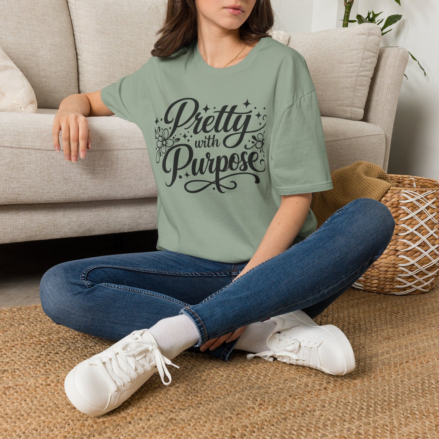 Pretty With Purpose Graphic Tee | Gloss & Grit Boutique