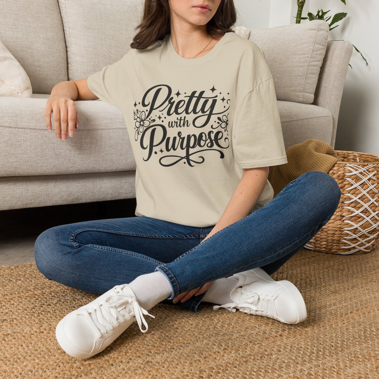 Pretty With Purpose Graphic Tee | Gloss & Grit Boutique